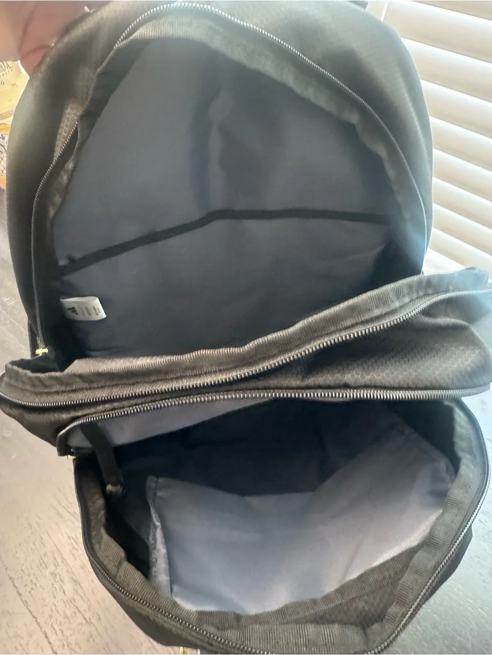 adidas Black Backpack with Pink Logo Accents
